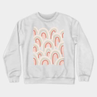 Boho Rainbow Pattern Scandinavian Bohemian Crewneck Sweatshirt